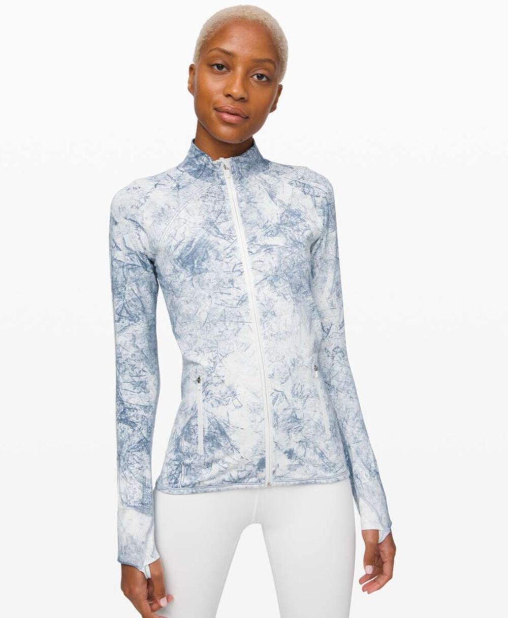 Lululemon Ebb to Train Jacket *Wash White Luna Size 2 EUC